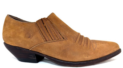 Vtg 90s GUESS Georges Marciano Ankle Boots Brown Nubuck SPAIN Bootie US 6 B EUC*
