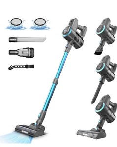 Akku Staubsauger, 20000pa Saugleistung Ultraleichter Staubsauger Kabellos