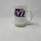 VTG 1970’s New Orleans Jazz Federal Milk Glass Coffee Mug NBA Rare Utah Jazz