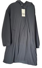 NWT ZARA Men s XL Overcoat Long Parka Hood Bu...