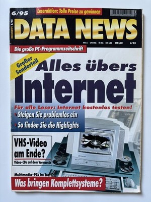 Data News PC- Magazin Computermagazin 6 / 1995 Sammler Selten Vintage