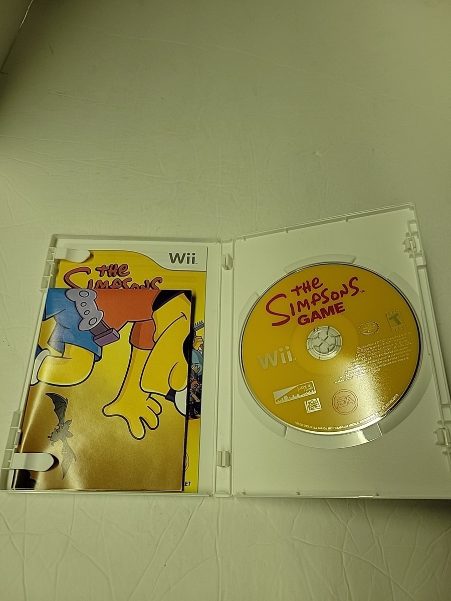 The Simpsons Game (Nintendo Wii 2007) Tested Working No Manual for