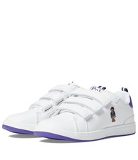 POLO RALPH LAUREN Heritage Court Sneakers in Faux Leather, Girl, size 1