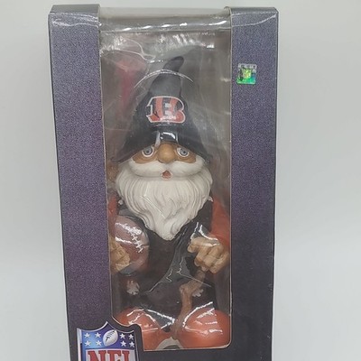 Bengals NFL Garden Gnome By Forever Collections 8'' Original Box See Photos