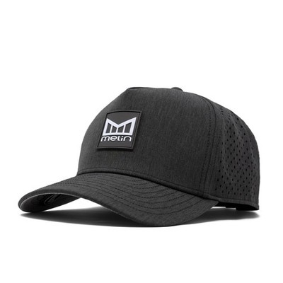 melin Odysea Stacked Hydro, Heather Charcoal, Men's Performance Snapback Hats...