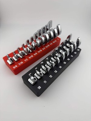 Harbor Freight Icon Crowfoot(SAE) Wrench Bin/Organizer - 3D Printed w/ Magnet Sl