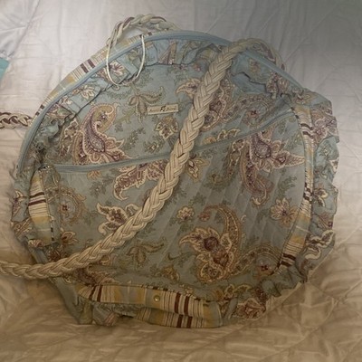 Tapestry Paisley Hat Box Satchel by April Cornell for  display picture 1