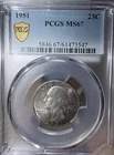 New Listing1951 Washington Quarter PCGS MS67 Silver 25C Philadelphia Business Strike