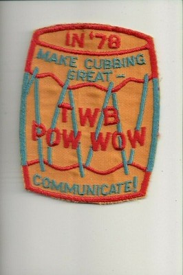 1978 Make Cubbing Great TWB Pow Wow Communicate! patch