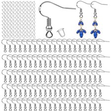 100 PCS/50 Pairs 925 Sterling Silver Earring Hooks Fish Hook Ear Wires French Wi