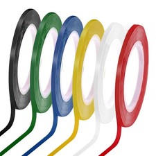 6 Rolls 1/8 Whiteboard Tape Thin White Board Tape Lines Pinstripe Dry Erase6778