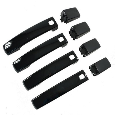 Schwarze TÜRGRIFF Skins für Range Rover Sport ab 2010 Clip On Keyless Entry