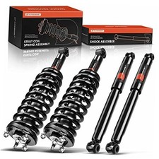 Set 4 Front and Rear Complete Shock Absorber Strut  Coil Spring Assembly