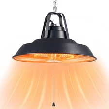 Electric Outdoor Patio Heater, 1500W Ceiling Mounted Heaters, Hanging Carbon ...