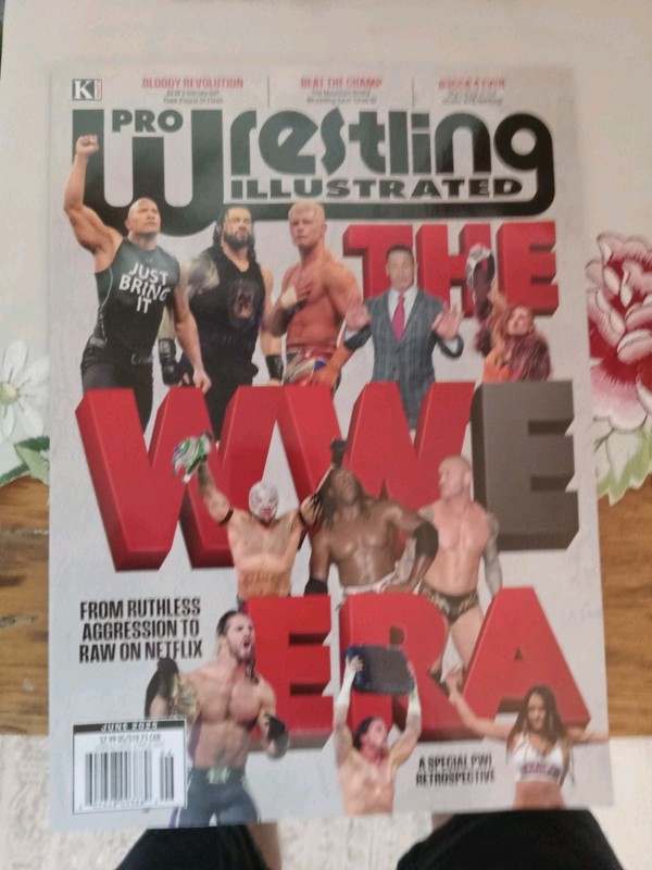 PRO Wrestling Illustrated June 2025 The WWE era Barcode Creases On The Front Wri