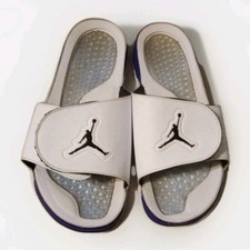 Nike Air Jordan Hydro V 5 Retro Slides Sandals White 555501-103 Size 10