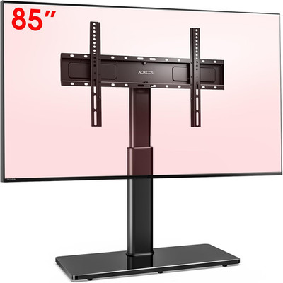 AOKCOS TV Standfuss TV Ständer Höhe 1130Mm Für 43-75 85 Zoll Fernseher, Neigbar 