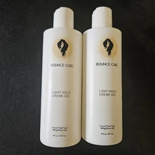 Lot Of 2 Bounce Curl Light Hold Creme Gel (8 Oz)