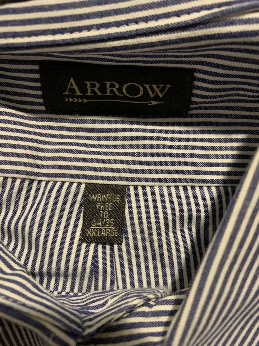 arrow fairfield pinpoint dress shirts Arrow Fairfield Pinpoint Mens Dress up Shirt. Blue