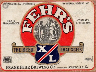 Fehr's Beer 9'' x 12'' Metal Sign
