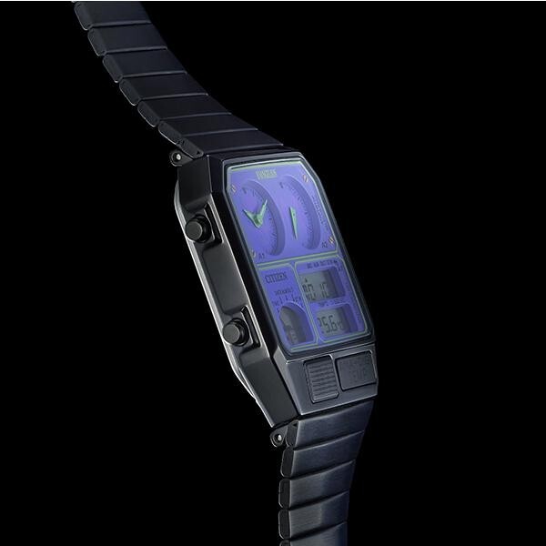 EVANGELION Watch CITIZEN ANA-DIGI TEMP feat.RADIO EVA Unit01 8989 EVA/EVA-01