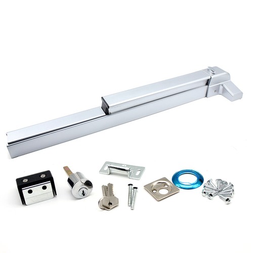 Door Push Bar Panic Heavy Duty Commercial Rim Exit Device Emergency Hardware New - Picture 11 of 16