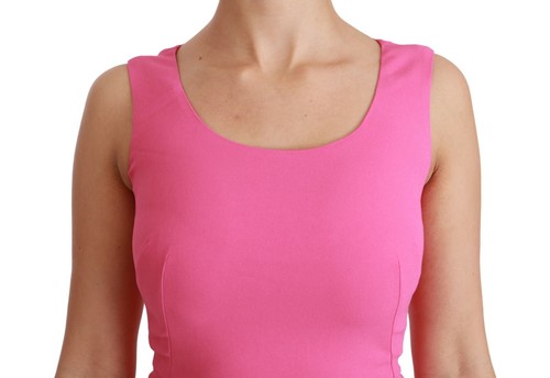 DOLCE & GABBANA Dress Pink Stretch Sheath Mini Bodycon IT40 / US6 / S RRP $1400 - Picture 6 of 10