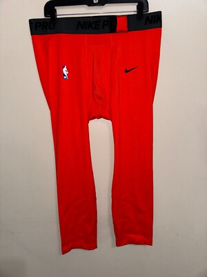 Nike Pro NBA Player Issue 3/4 Compression Tights OKC Thunder M DN1547-891