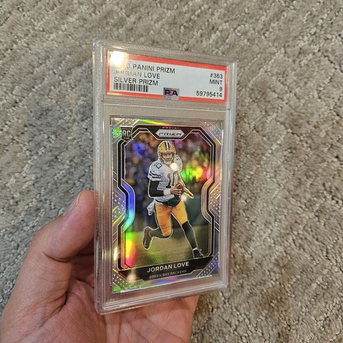 2020 Panini Prizm Jordan Love RC Rookie #363 Silver Prizm PSA 9 Green Bay Packer - Picture 2 of 3