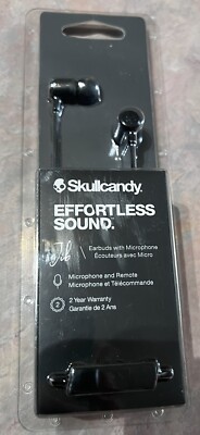 Skullcandy Jib  Effortless Sound Earbuds with Microphone & Remote (BLACK) 