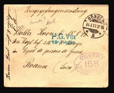 Germany 1917 POW Cover to France / DORELS / Censored - Z14311