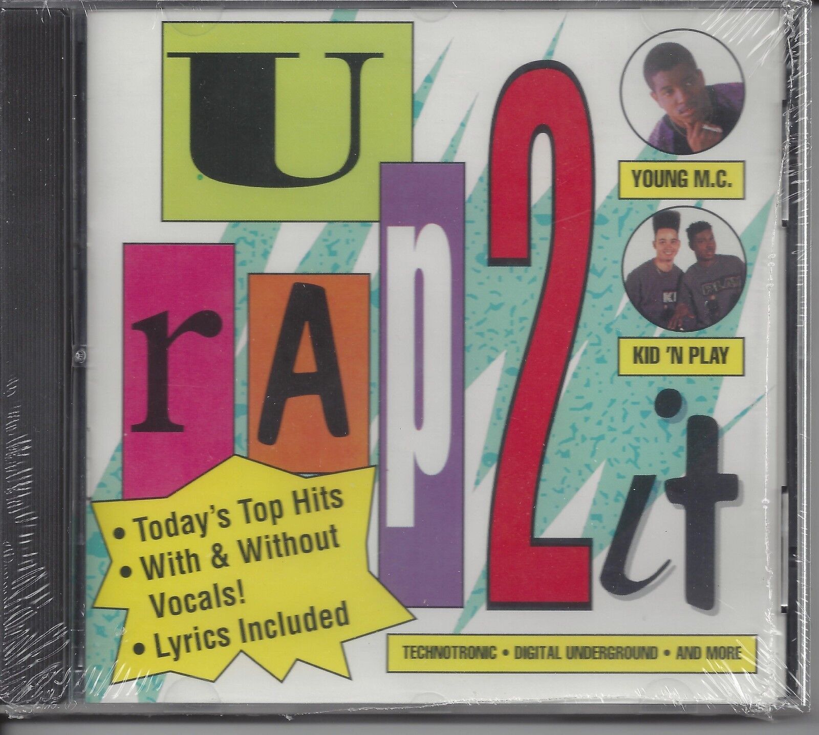 VARIOUS ARTISTS U Rap 2 It NEW SEALED RAP CD (WITH AND WITHOUT LYRICS)