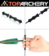 3 Sets Bow String Finger Savers/Guard/Tab Soft Silicone for Recurve Bow Kids Bow