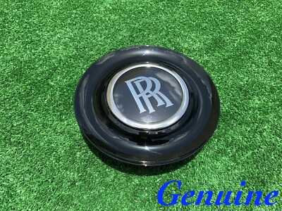 REAL Factory Rolls Royce Center Cap Dawn Ghost Wraith Black
