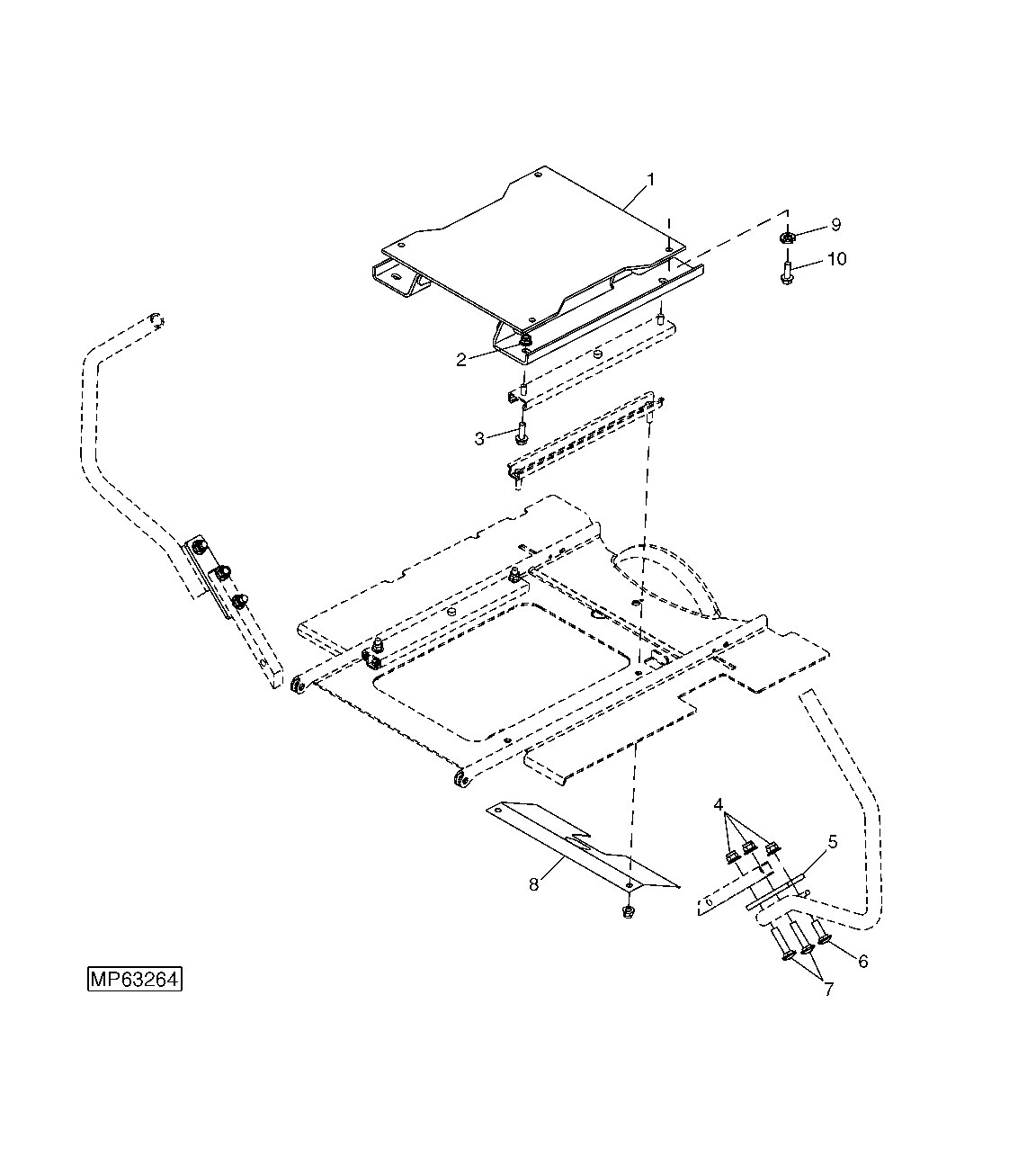 SEAT SUSPENSION KIT FITS MANY ARIENS,GRAVELY,EXMARK, TORO,SCAG,HUSTLER