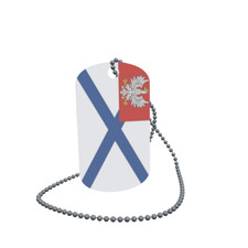 Dog Tag Flag Bunting Congress Poland Dog Tag Aluminium 30 x 50mm