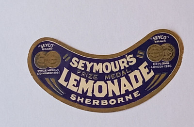 Seymours - Sherborne - Lemonade - Seyco Brand - Vintage Soft Drinks Label