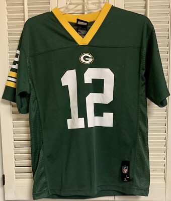 NFL Team Apparel Youth L (14-16) Green Bay Packers Aaron Rogers #12 Quarterback