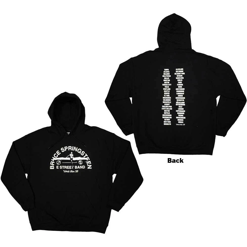 Bruce Springsteen Hoodie The Boss ex  Black Hooded Top