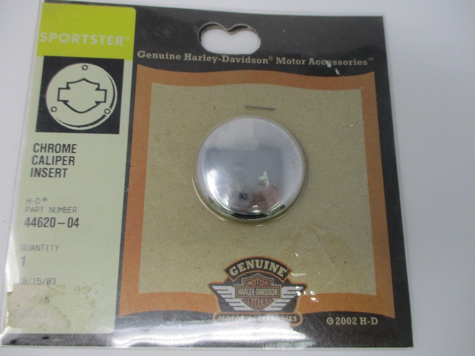 Harley Davidson OEM Chrome Caliper Insert 4462004 eBay