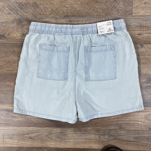 Silver Jeans Shorts Girls Large Blue Lily High Waist Relaxed Fit NEW NWT - Picture 3 of 9