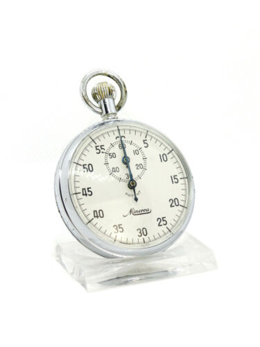 Minuterie sport Minerva chronomètre vente à remontage manuel montre de poche analogique