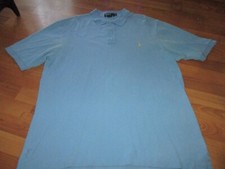 NICE MENS POLO RALPH LAUREN SHORT SLEEVE LIGHT BLUE POLO SHIRT SIZE XLT TALL
