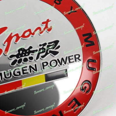 JDM MUGEN POWER SPORTS Plastic Emblem Badge For Cars Front Grille