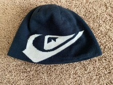 Quiksilver Knit Beanie Black  White Youth One-Size EUC