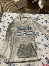Little Girls Oklahoma Thunder Thin Hoodie 7/8
