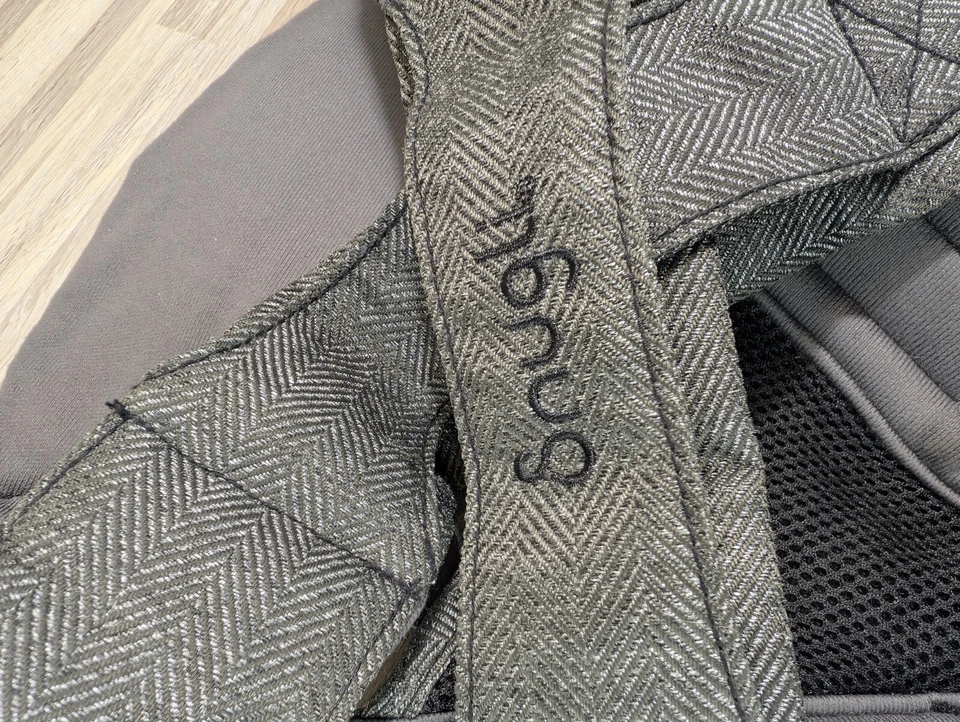 Evenflo Snugli Portabebés Eslinga Ajustable Carcasa Suave Gris Blanco Marrón Canguro Foto 3 de 4