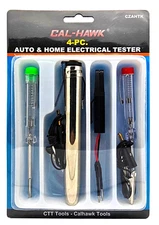 4 pc AUTO & HOME ELECTRICAL TESTER KIT 6 & 12v AUTO CIRCUIT TESTERS NEW 