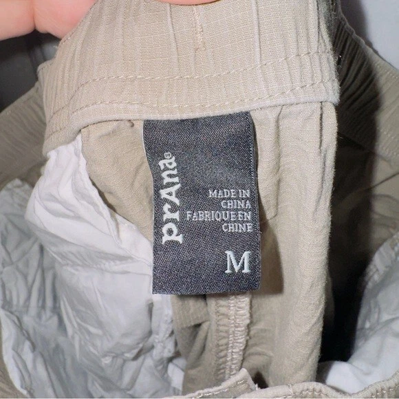 prana organic bay ridge drawstring outdoors hiking casual shorts