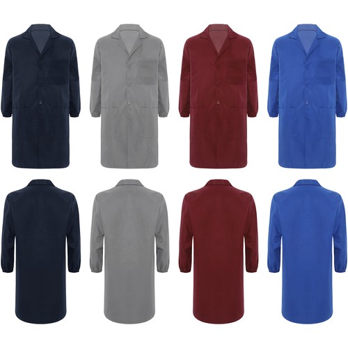 Cappotto da lavoro unisex resistente all'usura giacca garage uniforme laboratorio abbigliamento da lavoro vernice adulto - Foto 2 di 45